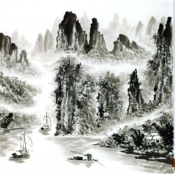 Chinese Landscape Painting - CNAG014123