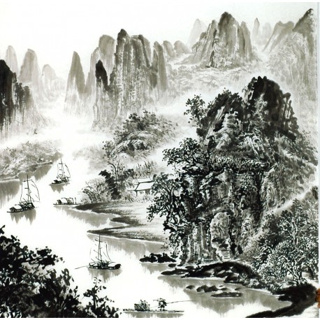 Chinese Landscape Painting - CNAG014125