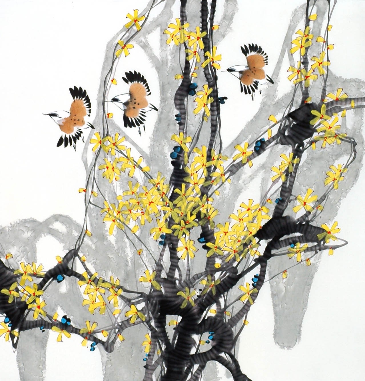 Chinese Flowers&Trees Painting - CNAG014151