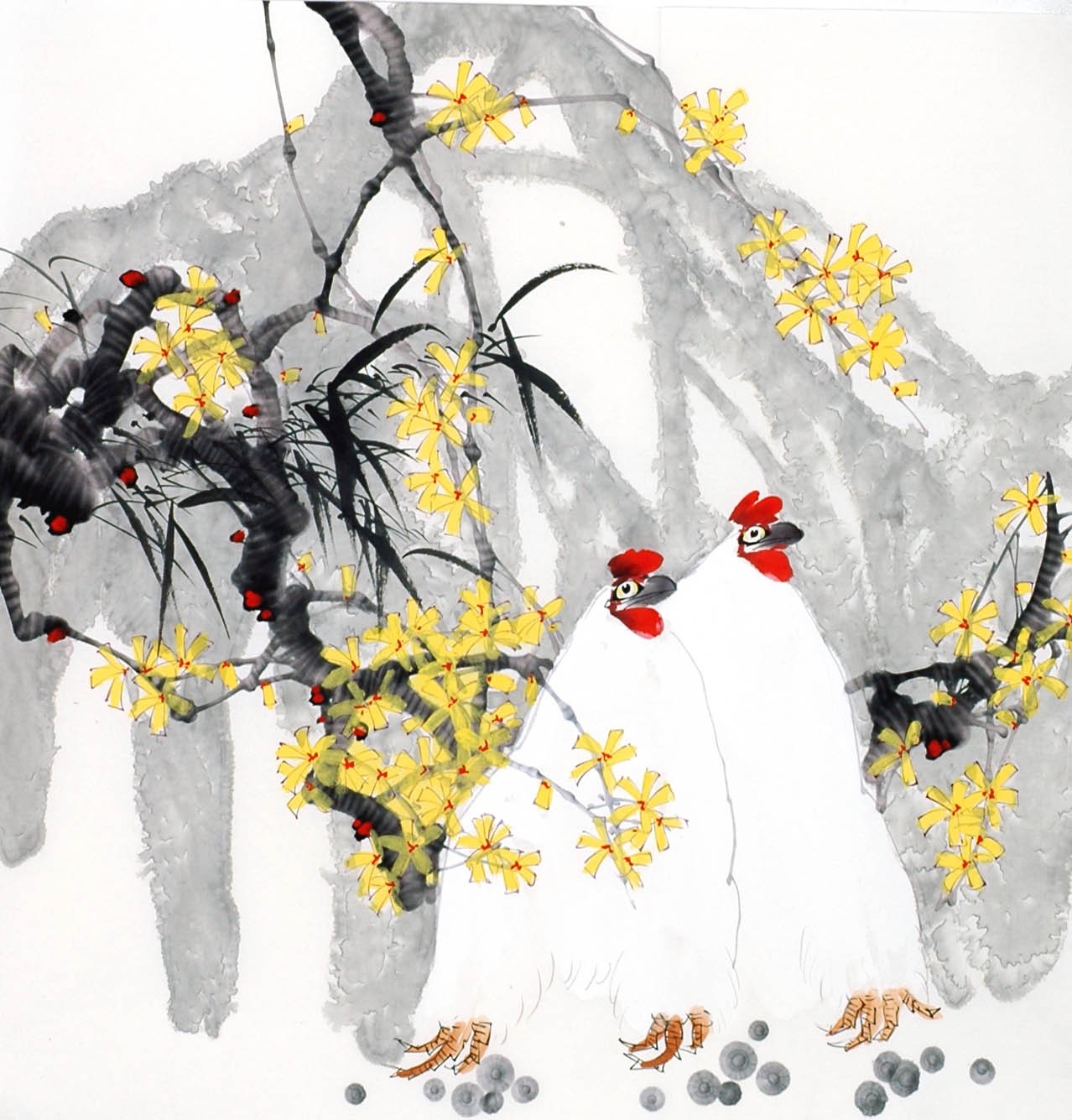 Chinese Flowers&Trees Painting - CNAG014153