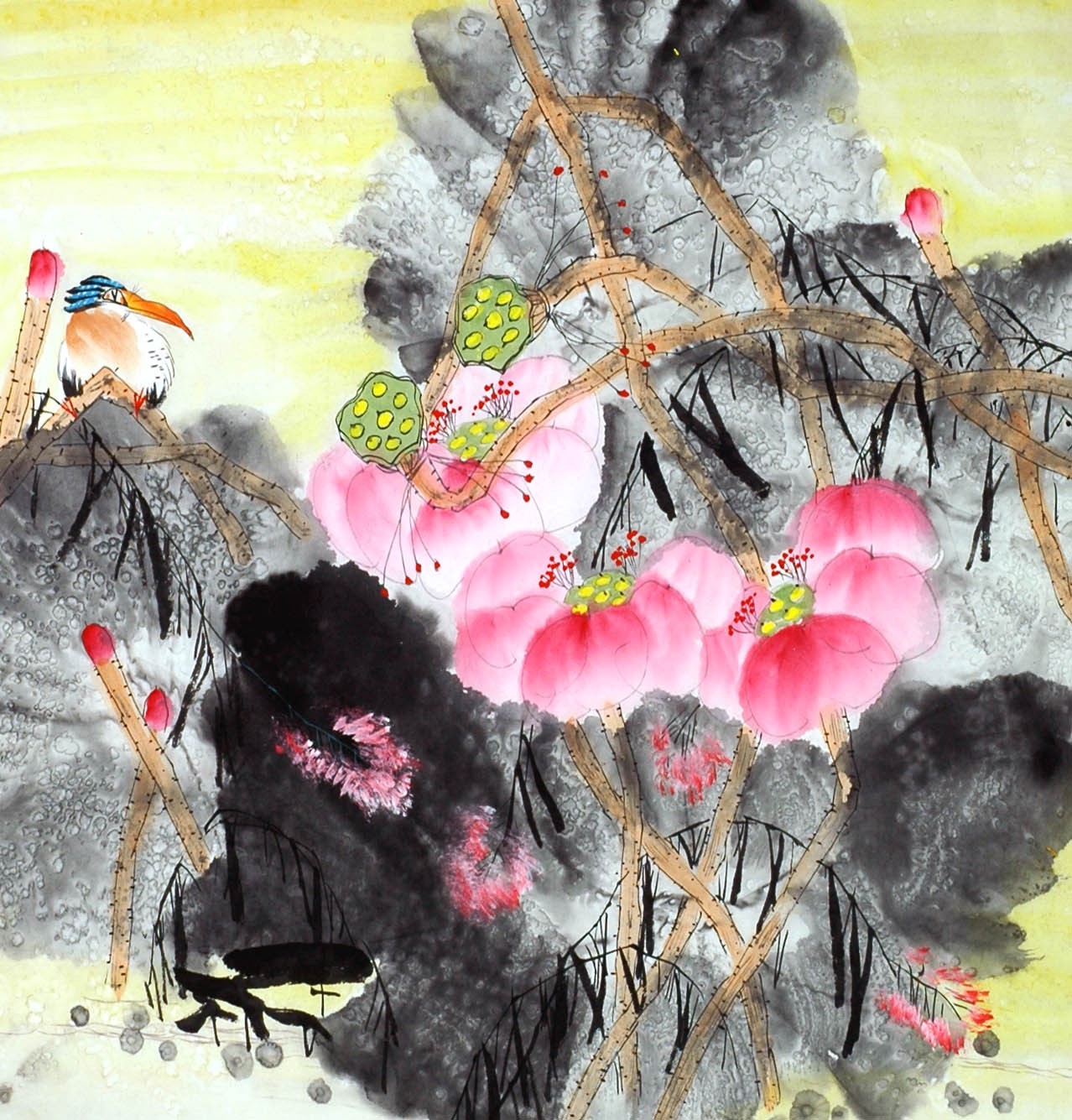 Chinese Flowers&Trees Painting - CNAG014155