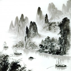 Chinese Landscape Painting - CNAG014163