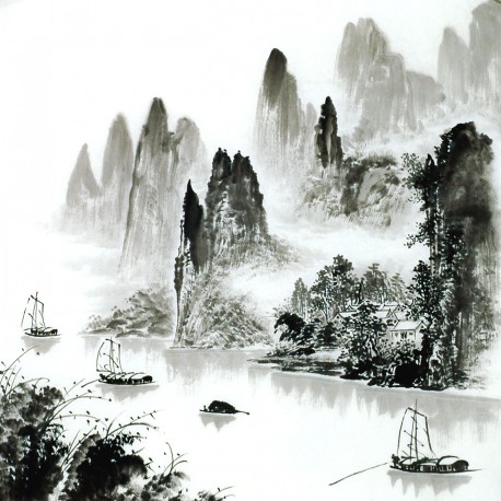 Chinese Landscape Painting - CNAG014163