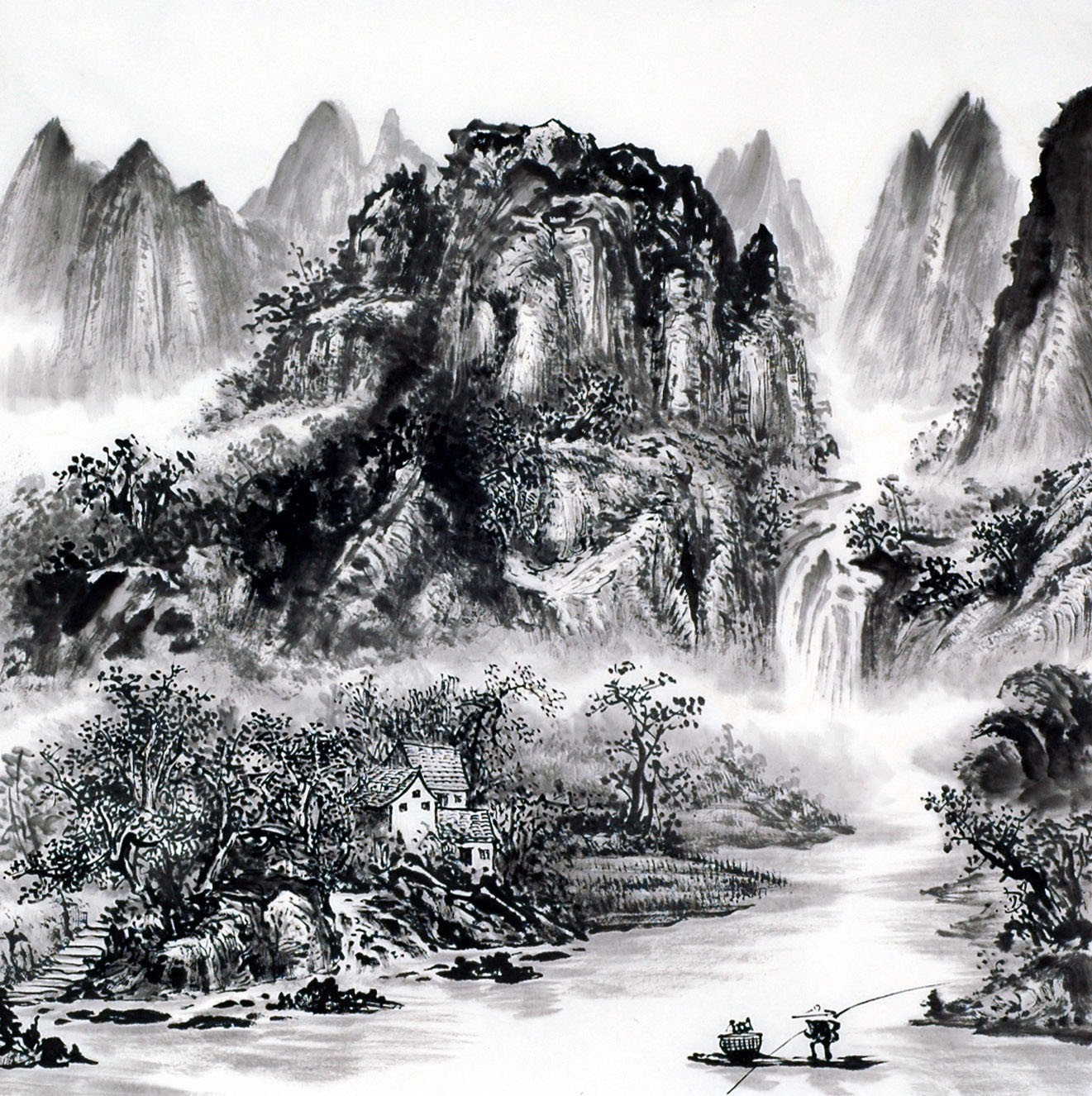 Chinese Landscape Painting - CNAG014164