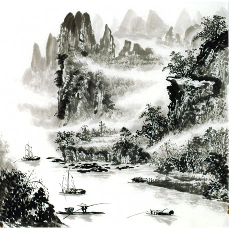 Chinese Landscape Painting - CNAG014168