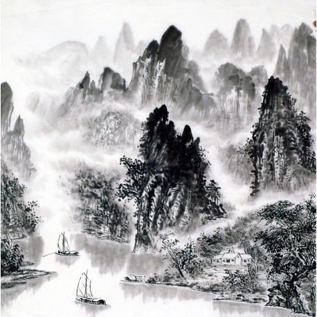 Chinese Landscape Painting - CNAG014170