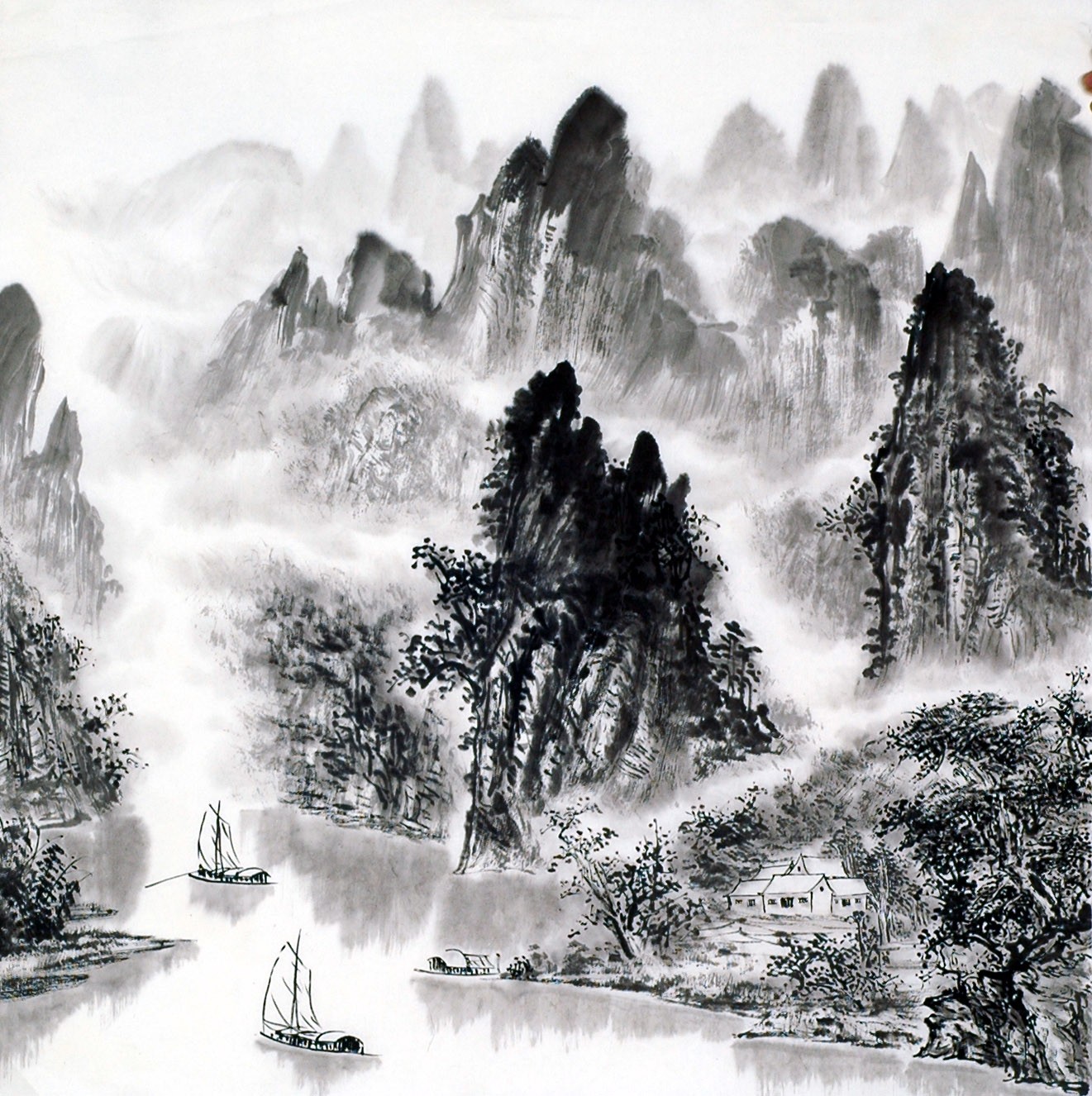 Chinese Landscape Painting - CNAG014170