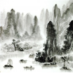 Chinese Landscape Painting - CNAG014172