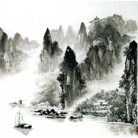 Chinese Landscape Painting - CNAG014176