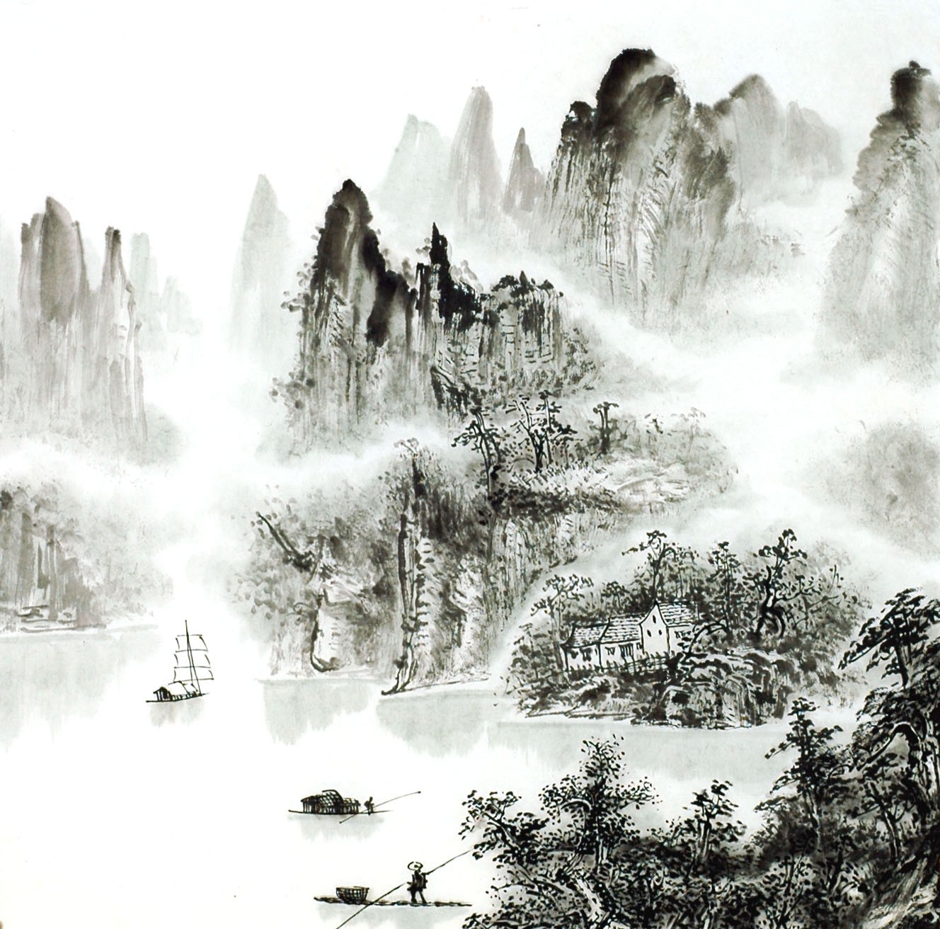 Chinese Landscape Painting - CNAG014177