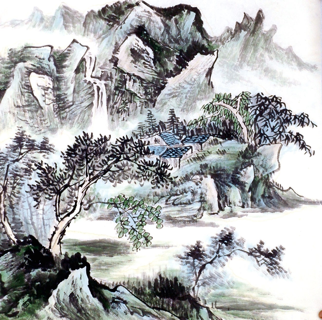 Chinese Landscape Painting - CNAG014201