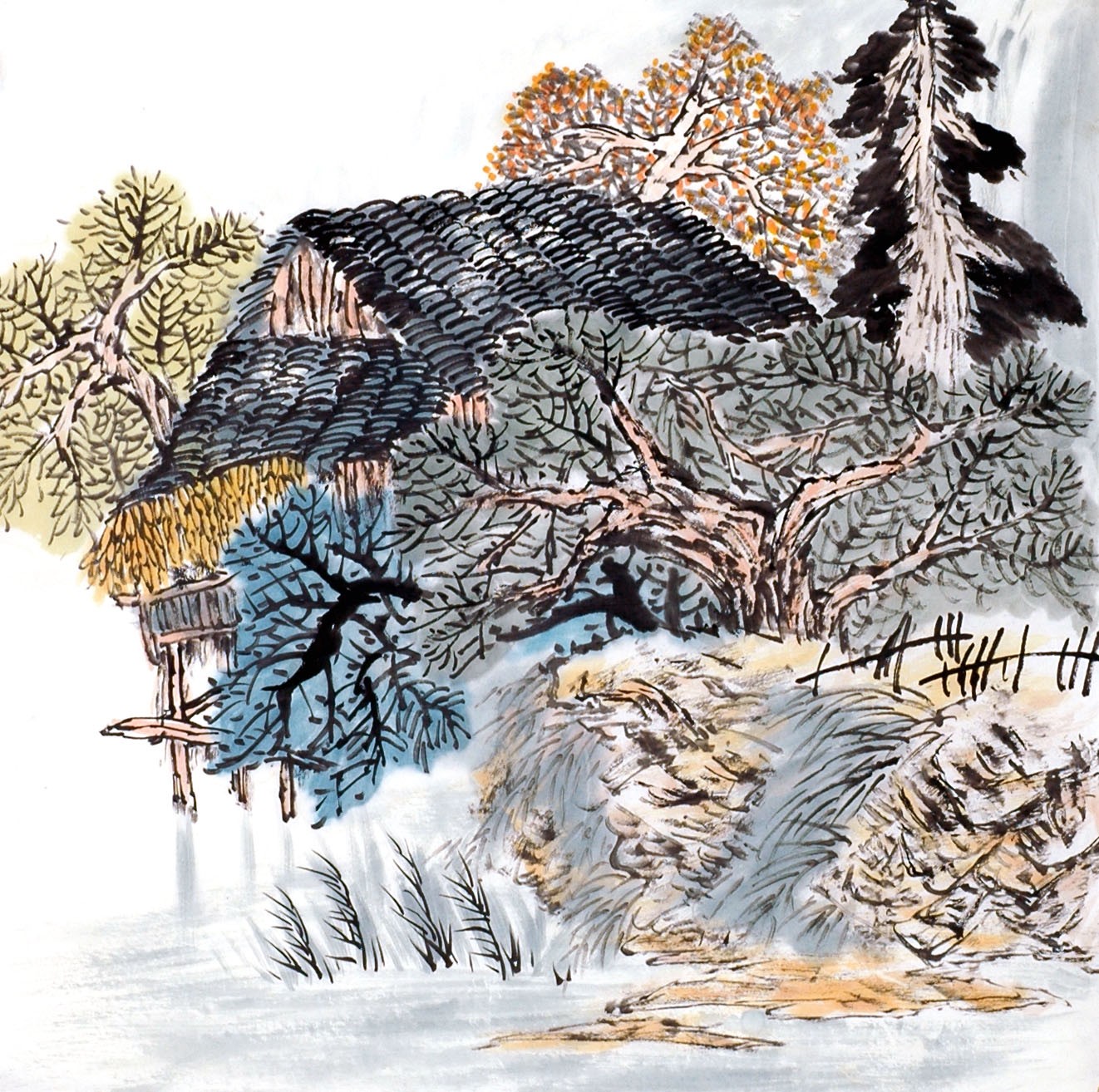 Chinese Landscape Painting - CNAG014202