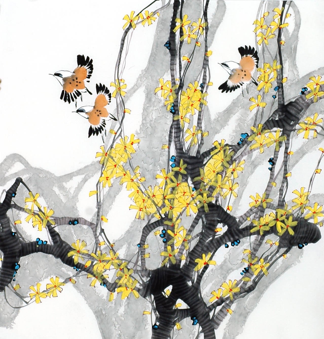 Chinese Flowers&Trees Painting - CNAG014205