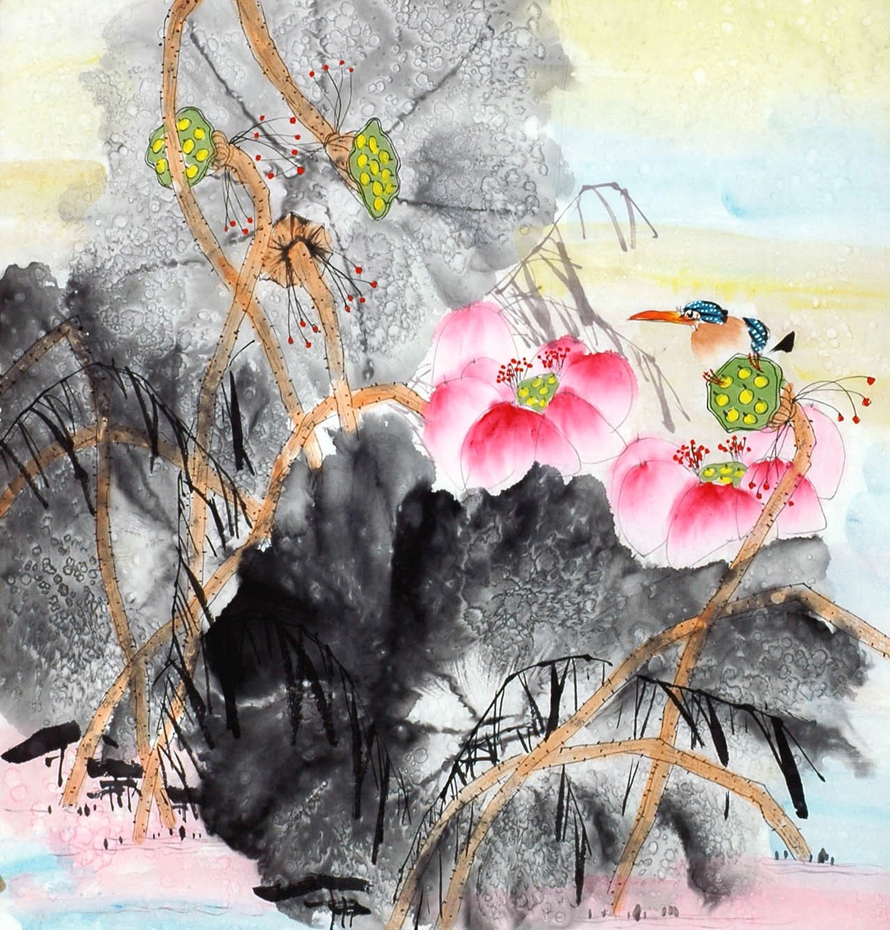 Chinese Flowers&Trees Painting - CNAG014208