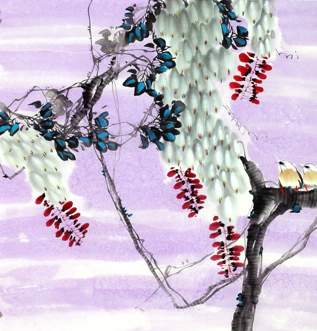Chinese Flowers&Trees Painting - CNAG014211