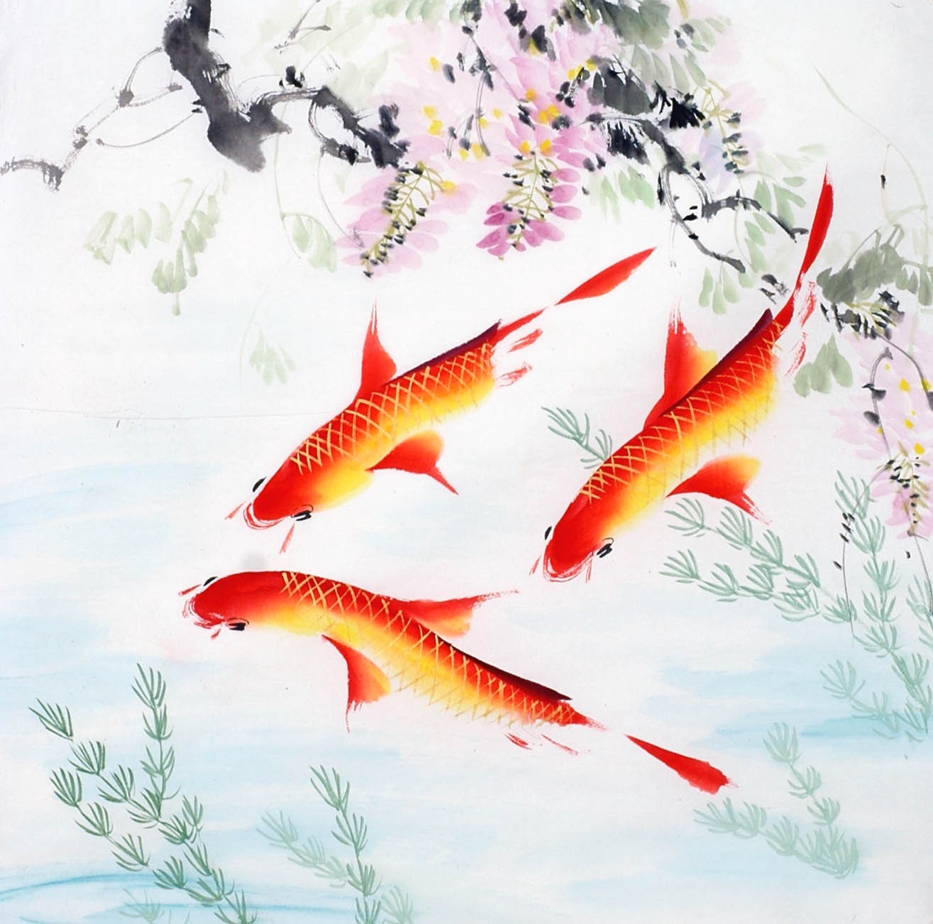 Chinese Flowers&Trees Painting - CNAG014212