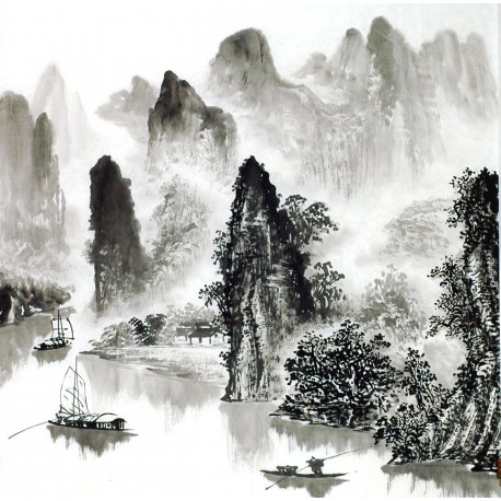 Chinese Landscape Painting - CNAG014214