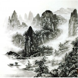 Chinese Landscape Painting - CNAG014216