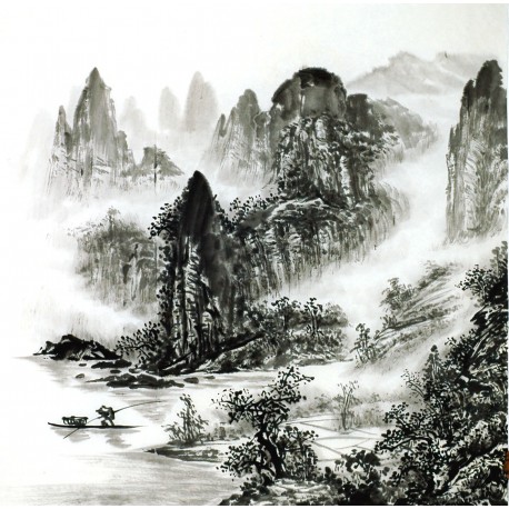 Chinese Landscape Painting - CNAG014216