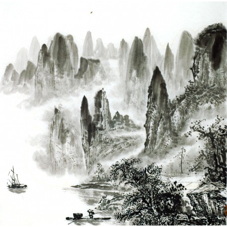 Chinese Landscape Painting - CNAG014217