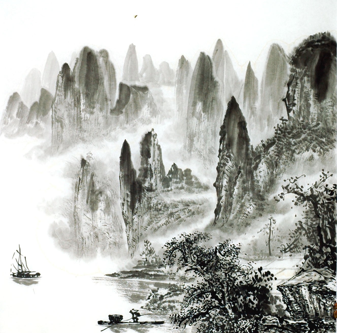 Chinese Landscape Painting - CNAG014217