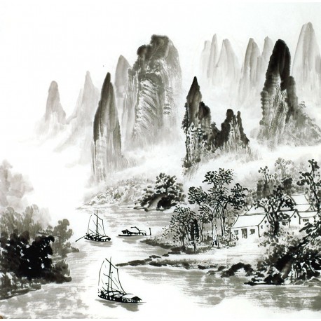 Chinese Landscape Painting - CNAG014218