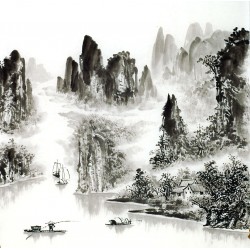 Chinese Landscape Painting - CNAG014219