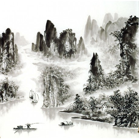 Chinese Landscape Painting - CNAG014219