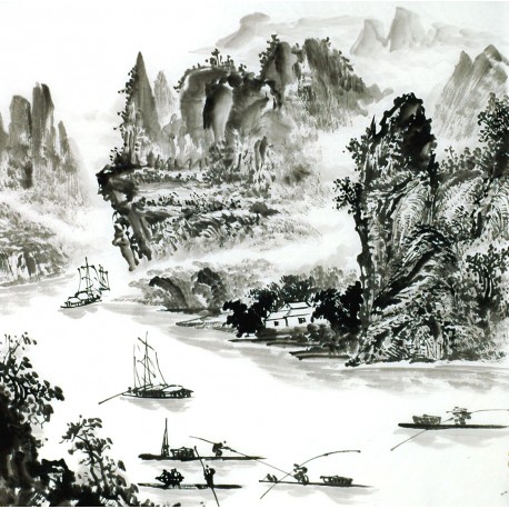 Chinese Landscape Painting - CNAG014221