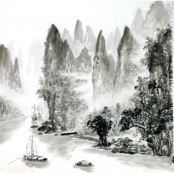 Chinese Landscape Painting - CNAG014222