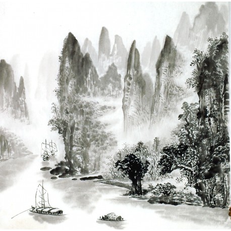 Chinese Landscape Painting - CNAG014222