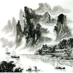 Chinese Landscape Painting - CNAG014225