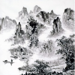 Chinese Landscape Painting - CNAG014226