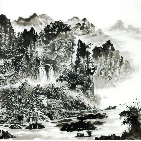 Chinese Landscape Painting - CNAG014227