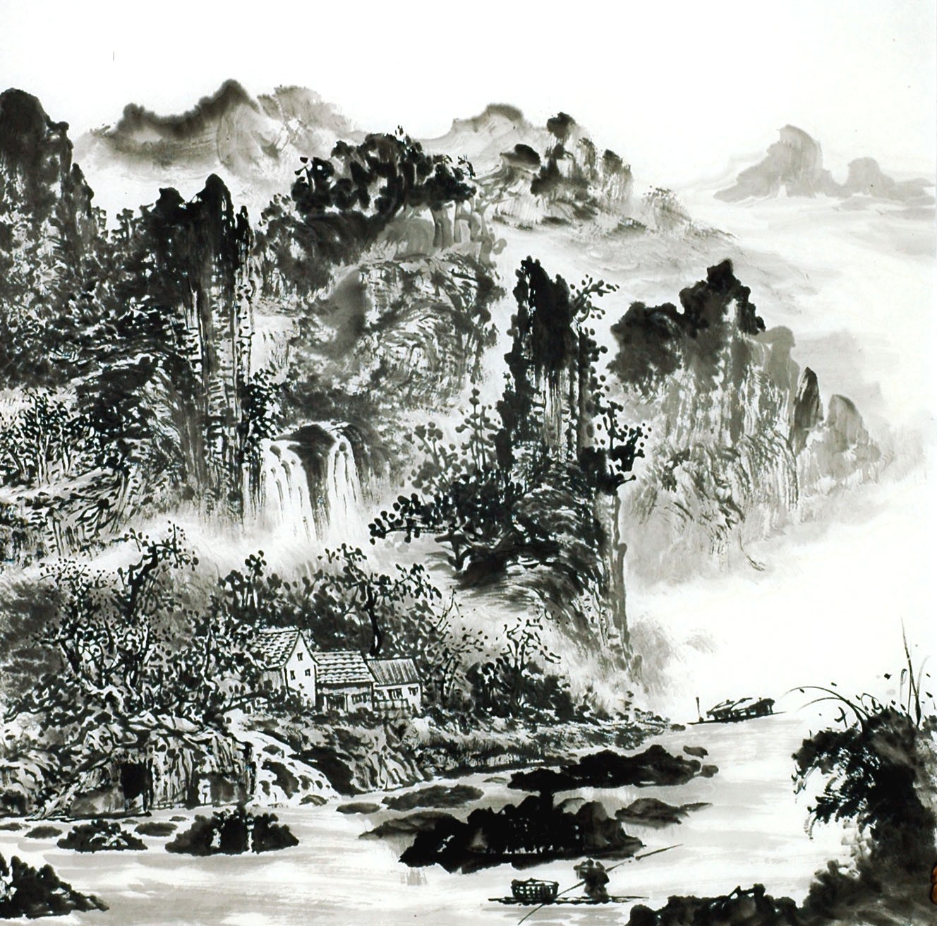 Chinese Landscape Painting - CNAG014227