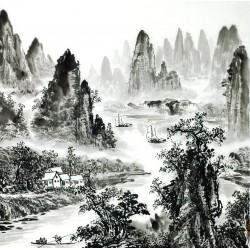 Chinese Landscape Painting - CNAG014228