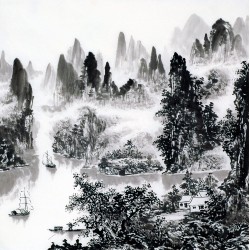 Chinese Landscape Painting - CNAG014229