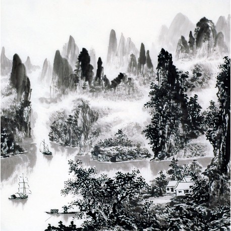 Chinese Landscape Painting - CNAG014229