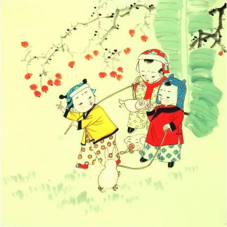 Chinese Figure Painting - CNAG014235