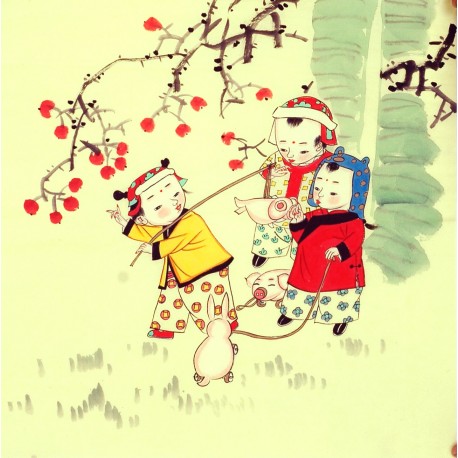 Chinese Figure Painting - CNAG014242