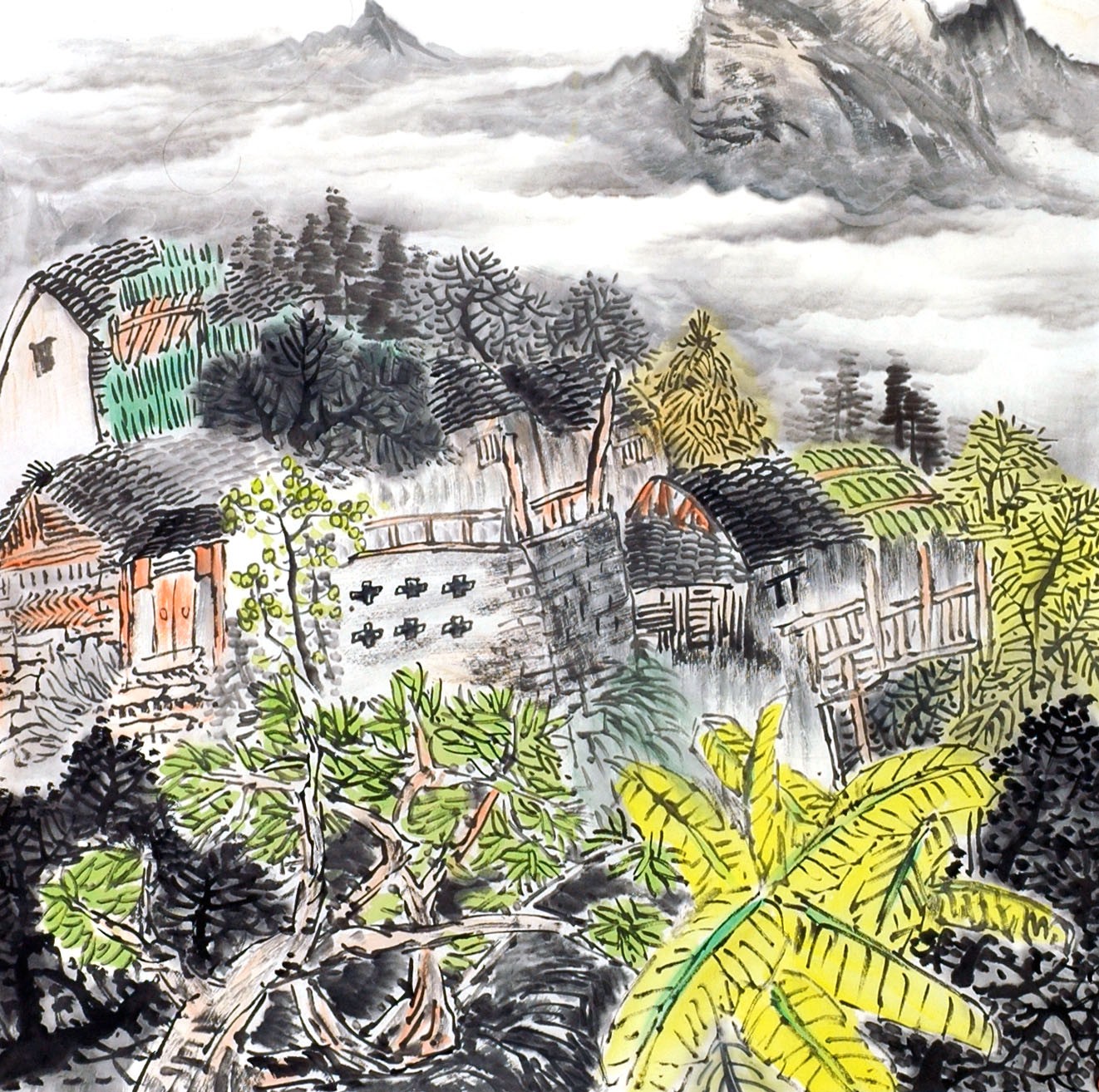 Chinese Landscape Painting - CNAG014280