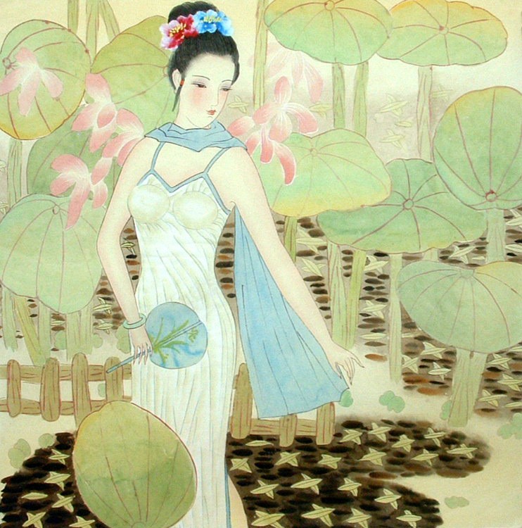 Chinese Figure Painting - CNAG014286
