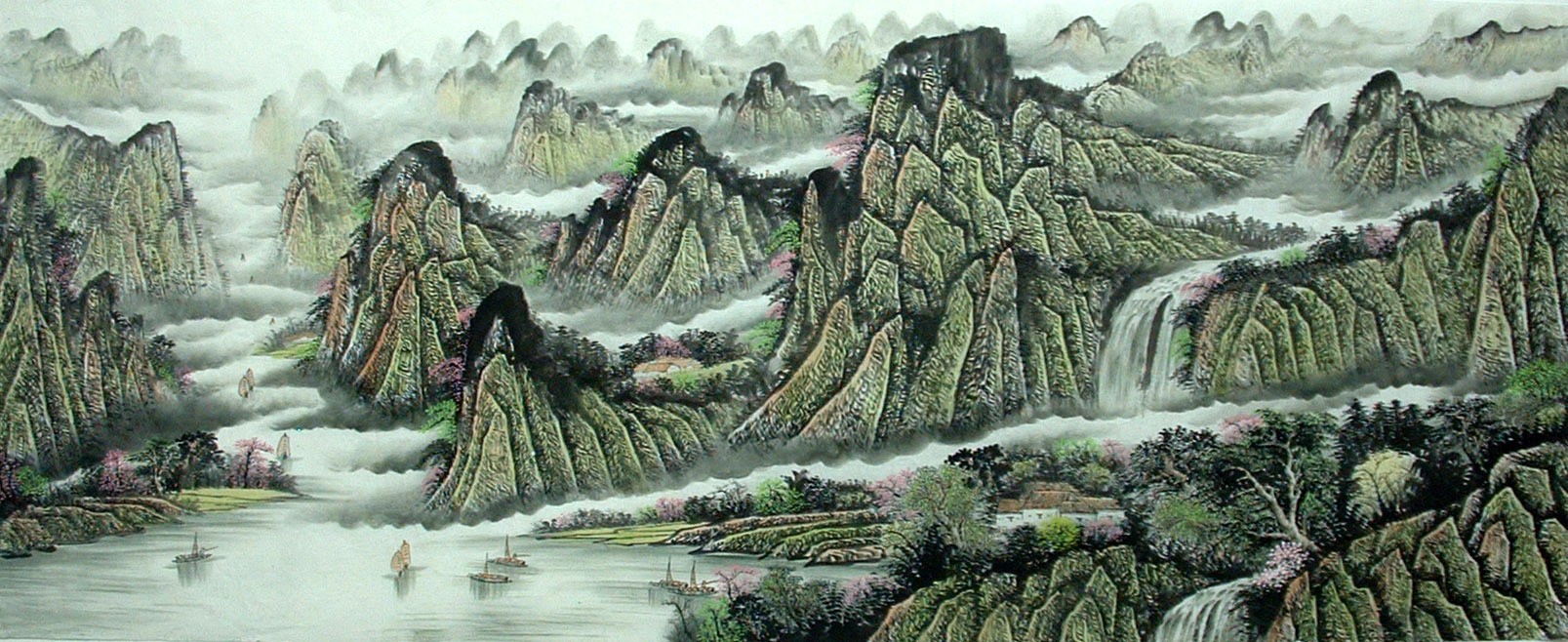 Chinese Landscape Painting - CNAG014306
