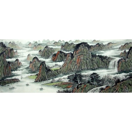 Chinese Landscape Painting - CNAG014309