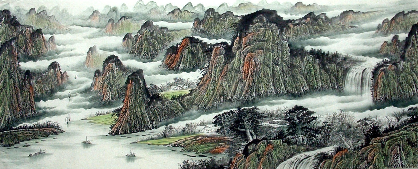 Chinese Landscape Painting - CNAG014309