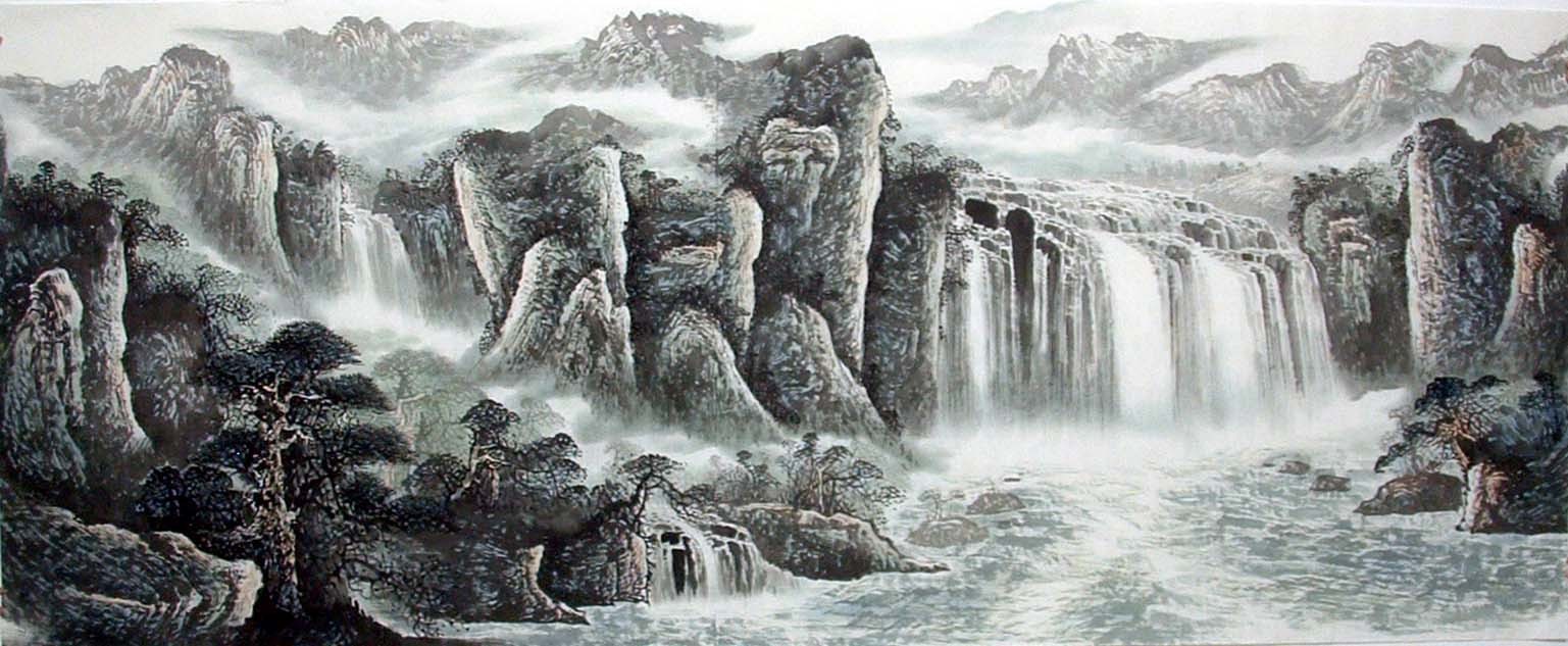 Chinese Landscape Painting - CNAG014342