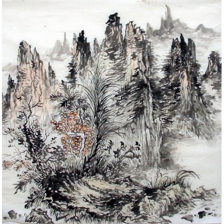 Chinese Landscape Painting - CNAG014377