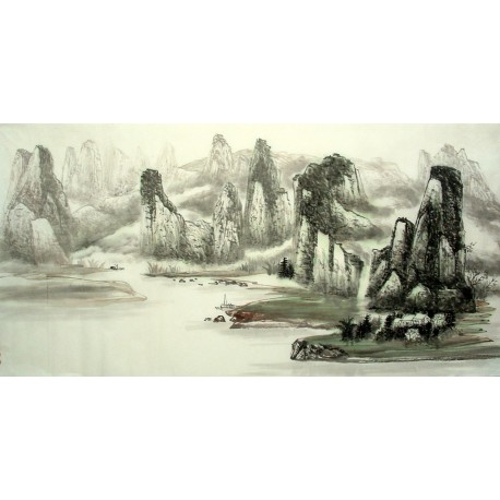 Chinese Landscape Painting - CNAG014385