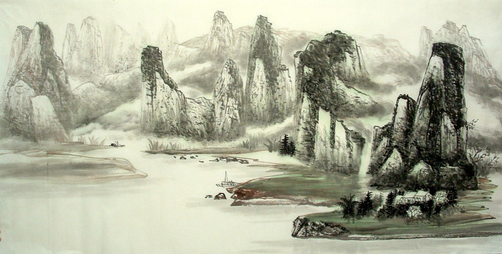 Chinese Landscape Painting - CNAG014385