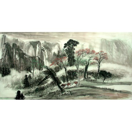 Chinese Landscape Painting - CNAG014386